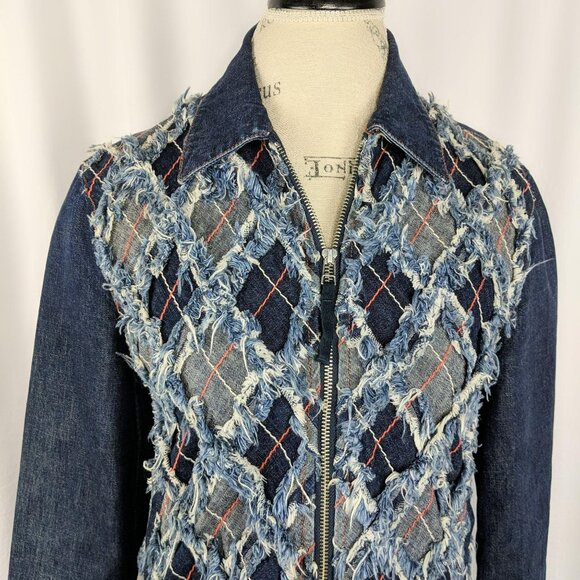 Vintage JPG Jean Paul Gaultier Jacket Medium Jean Patchwork - Picture 2 of 8